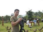 2010年7月25日《藍醫生辦農莊》現場很多雞