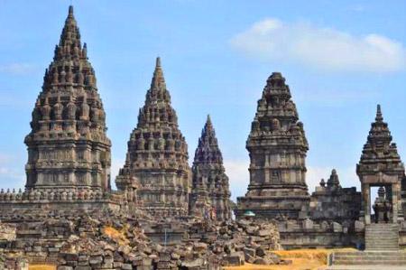 The Shiva Mahadeva Temple in Prambanan.