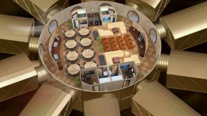 The top view of an underground shelter. U.S. company Vivos offers 4,000 spaces for sale at 20 doomsday bunkers across the U.S. (Photo: sina.com.cn)