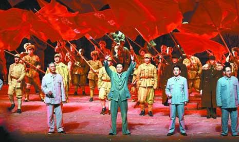 "Mao Zedong's Reverie at Xibaipo" has premiered in Chongqing of southwest China. 