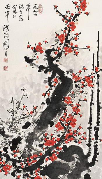 Guan Shanyue was a master from the second generation of the Lingnan School of Painting. He blended figures with landscapes. Another theme was the mountains and rivers of the motherland.