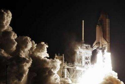 The space shuttle Endeavour lifts off from launch pad 39-A at the Kennedy Space Center in Cape Canaveral, Florida, February 8, 2010. The 13-day mission includes three space walks and the delivery of a module that will increase the interior space of the International Space Station.REUTERS/Thom Baur