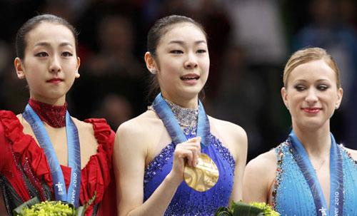 In the women's figure skating final, Kim Yu-na produced a riveting free skate to become the first South Korean to win an Olympic figure skating gold medal.