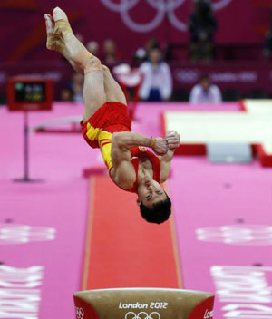 體操男團預賽戰罷 中國隊列小組第二