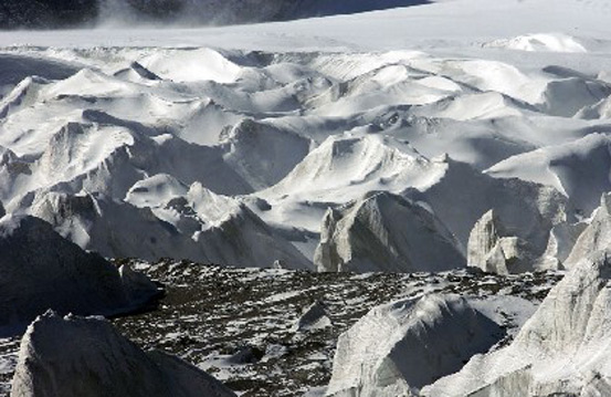 各拉丹冬的美麗冰川
