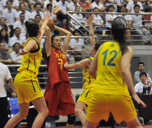 [高清組圖]中國女籃-熱身賽女籃5分險勝澳洲