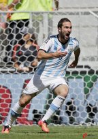 [高清組圖]伊瓜因破門 阿根廷1-0比利時晉級四強