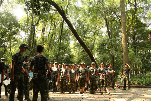 軍事訓練營現場圖片