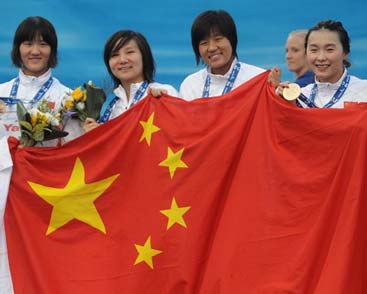 夢幻中國隊4X200自由泳接力奪金破紀錄