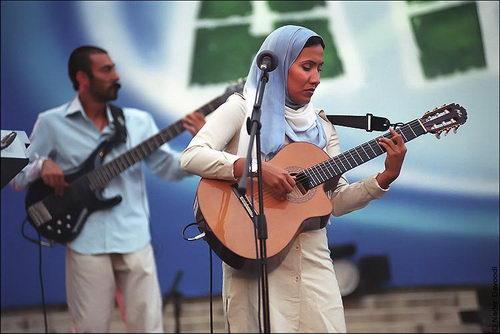 Arian, one of Iran's most famous bands, broke the mould when they put three women on stage along with male band members.