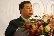 中國中央電視臺副臺長羅明<BR>在開幕式上致辭
