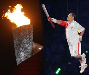 最無與倫比的點火儀式<br>2008北京奧運會
