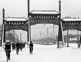 En février 1952, dans l´avenue Chang´an est