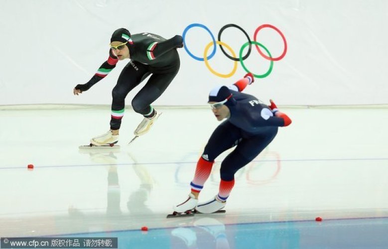 [高清組圖]2014索契冬奧會 速度滑冰男子5000米