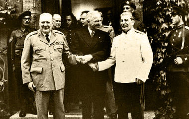 波茨坦會議（左起：杜魯門 艾德禮 斯大林）