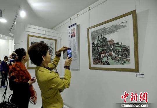 “日新月異——中國畫‘當代氣象’展”現場。　安源　攝