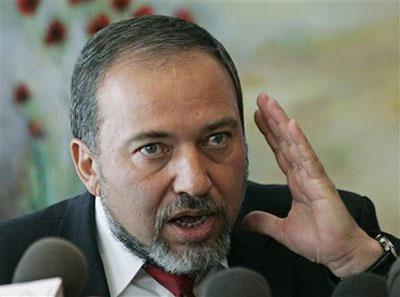 In this Jan. 16, 2008 file photo, Avigdor Lieberman, then Israel's Minister for Strategic Affairs, talks during a news conference at the Knesset, Israel's parliament in Jerusalem. (AP Photo/Lefteris Pitarakis, File)