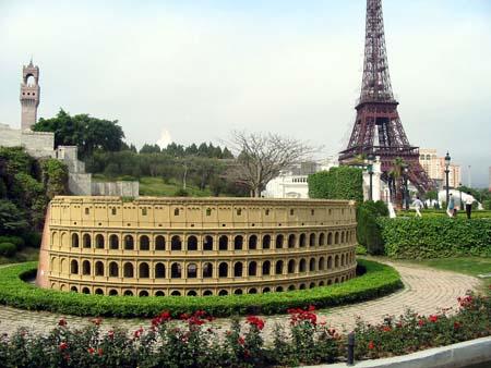 Shenzhen "Window of The World" is located at Overseas Chinese Town along the beautiful Shenzhen Bay