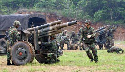 File photo shows South Korean marines conducting a firing drill.(AFP/File/Jeon Young-Han)