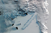 南極洲埃裏斯伯冰舌