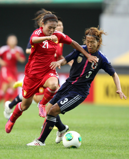 [高清組圖]女足東亞杯-中國女足首戰0-2不敵日本