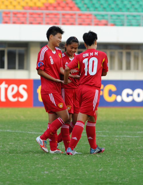 [高清組圖]U16女足亞少賽 中國17-0大勝巴林