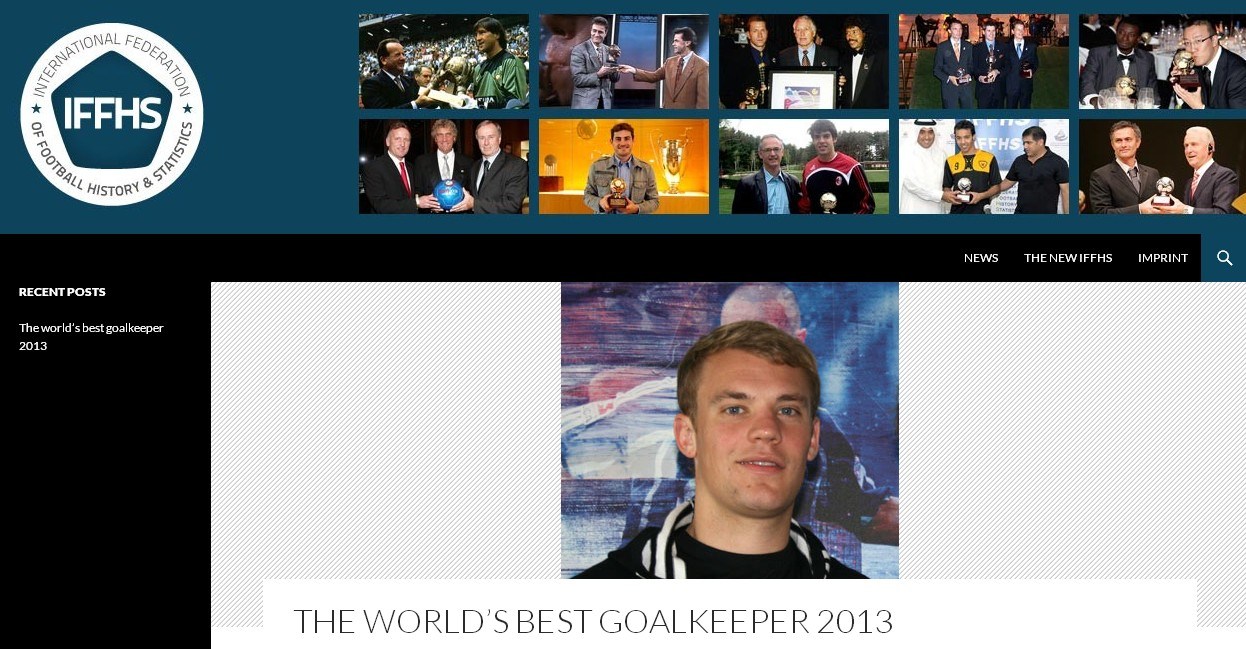 IFFHS：諾伊爾當選2013年最佳門將