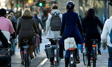 Residents in the Danish capital are now taking to two wheels, in order to reduce their carbon footprint.