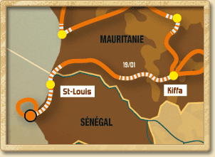 第十四賽段（1月19日）基法到聖-路易斯(Saint-Louis)