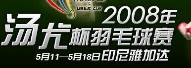 <center><b>2008湯尤杯羽毛球賽</b></center>