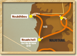 第九賽段（1月14日）努瓦克肖特到諾哈迪波(Nouhadibou)