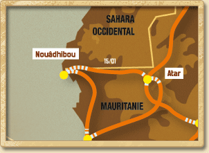 第十賽段（1月15日）諾哈迪波(Nouhadibou)到阿塔爾