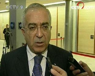 Salam Fayyad, Palestinian Prime Minister.(CCTV.com)