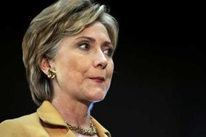 Democratic presidential candidate Senator Hillary Clinton (D-NY) speaks at a rally in Dallas, Texas March 1, 2008.(Xinhua/Reuters Photo)