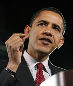 Democratic presidential candidate Senator Barack Obama speaks to supporters during a campaign stop at the University of Charleston in Charleston, West Virginia, Mar. 20, 2008. (Xinhua/Reuters Photo)