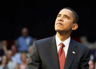 U.S. Democratic presidential candidate and US Senator Barack Obama, (D-IL), waits to speak in Billings, Montana May 19, 2008. (Xinhua/Reuters Photo)