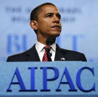 Presumptive Democratic presidential nominee Senator Barack Obama (D-IL) speaks at the American Israel Public Affairs Committee (AIPAC) policy conference in Washington June 4, 2008. Obama said on Wednesday Iran posed a serious threat in the Middle East and vowed to stop it from acquiring a nuclear weapon at the pro-Israel lobby group's conference.REUTERS/Kevin Lamarque (UNITED STATES)