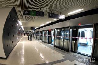 The first phase of Line 10, the Olympic Extension and the Airport Express Line are currently being tested without passengers.