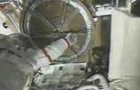 Astronaut exits orbital module 1