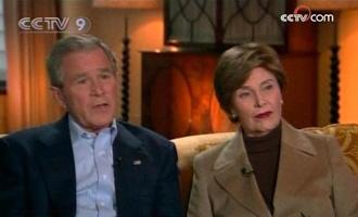 Bush was interviewed by ABC's Charles Gibson over the weekend at the Camp David presidential retreat in Maryland.(CCTV.com)