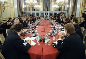 Foreign ministers and senior officials from all 27 EU member states attend a meeting focused on Israeli attacks in the Gaza strip in Paris. The European Union demanded Tuesday that Israel and Hamas halt their conflict in Gaza, as the world's top diplomats scrambled to find a solution to the escalating bloodshed.(AFP