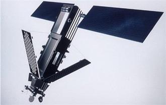 hand out picture shows an Iridium communications satellite.  (AFP/HO/File/Iridium Llc)