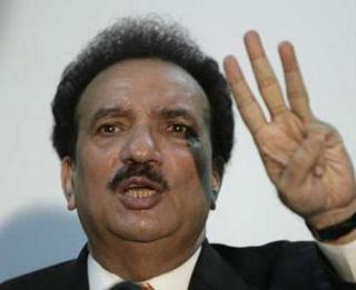 The advisor to the Prime Minister of Pakistan Rehman Malik attends a press conference in Islamabad, on Feb. 12, 2009.(Xinhua/Reuters, File Photo)