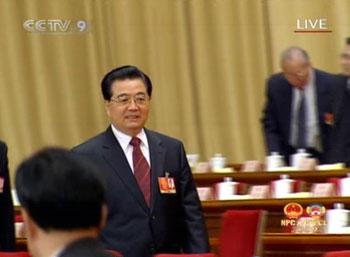 Chinese leaders Hu Jintao, Wen Jiabao, Jia Qinglin, Li Changchun, Xi Jinping, Li Keqiang, He Guoqiang and Zhou Yongkang attended the meeting. 