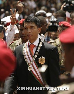 Andry Rajoelina has been sworn in as the President of the High Transitional Authority of Madagascar. 