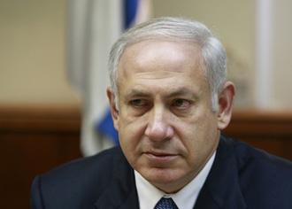 Israel's Prime Minister Benjamin Netanyahu attends the weekly cabinet meeting in Jerusalem May 10, 2009. (Xinhua/Reuters Photo)