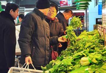 The latest figures show January's consumer price index rising 7.1 percent from a year earlier hitting what is in effect an 11 year high. (Photo: xinhuanet.com)