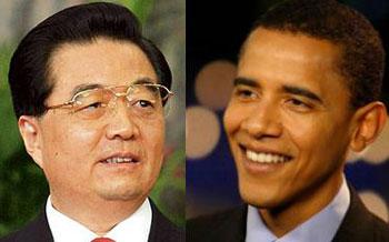 Chinese President Hu Jintao and US leader Barack Obama will fight protectionism and work together in dealing with the global economic challenges.