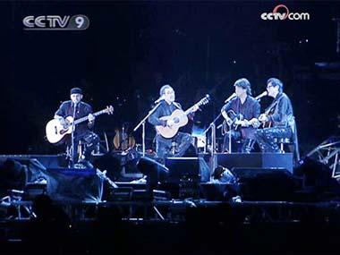 The four musical heavyweights staged the Beijing gig of their Asian tour over the weekend. 