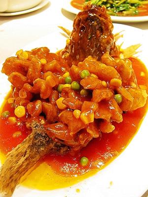 "Deep Fried Mandarin Fish with Sweet and Sour Sauce". 